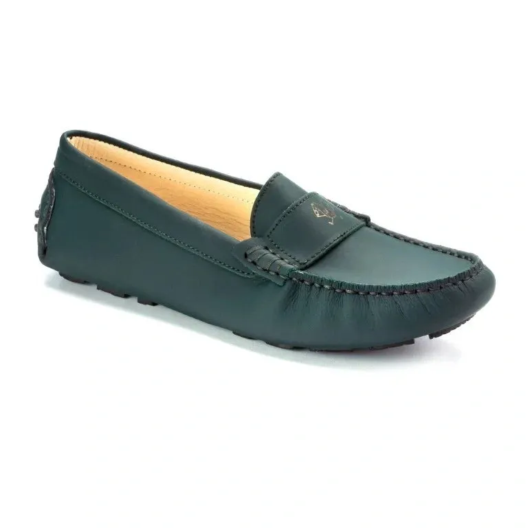 2699 - Green Sahara Leather Soft Loafer for Girl by London Kids