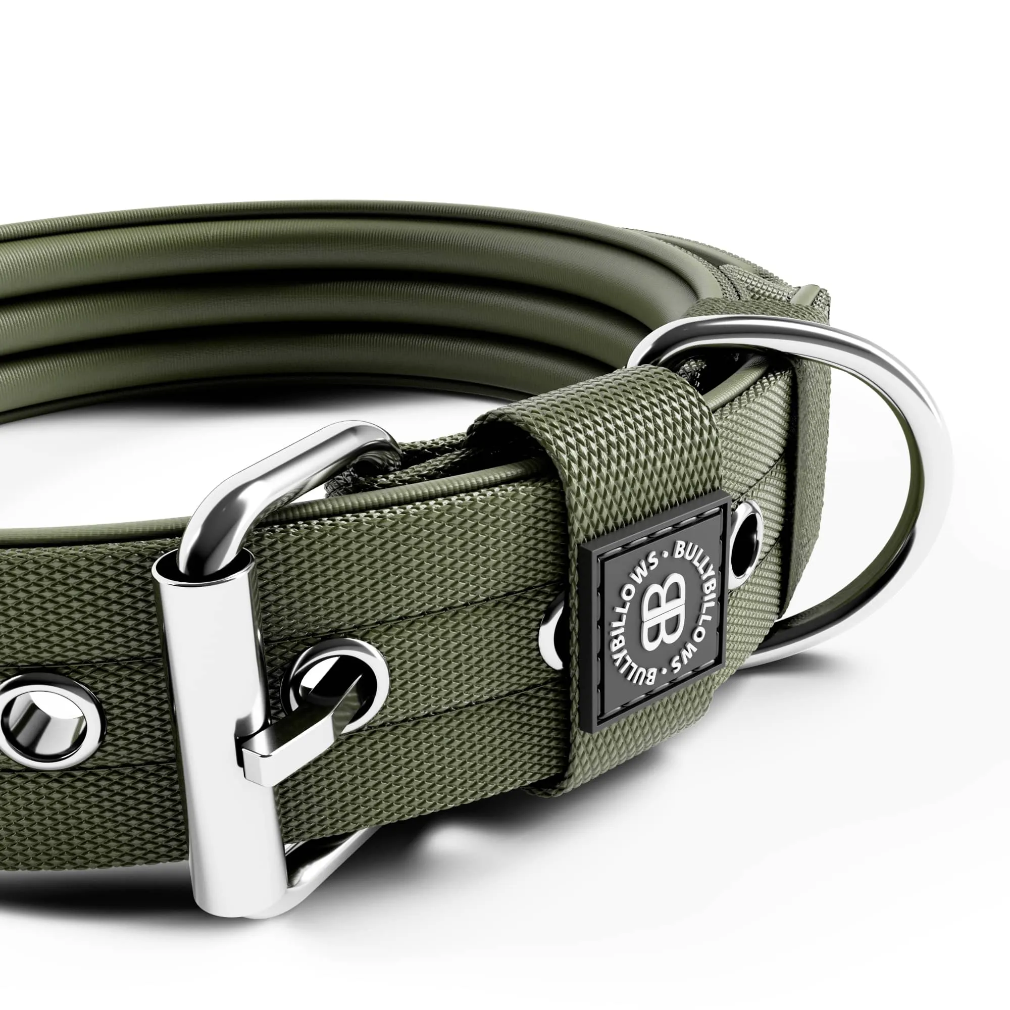 4cm Pin Buckle Collar | NO Handle - Khaki