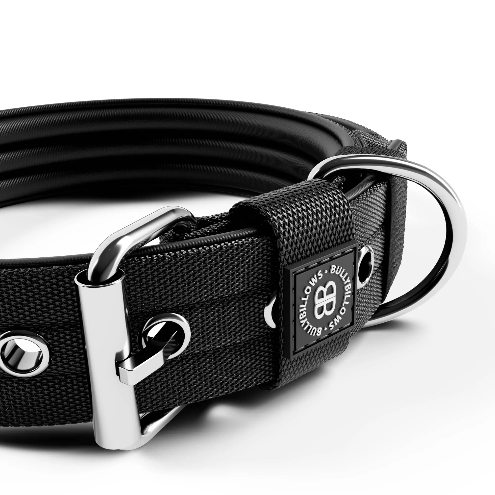 5cm Pin Buckle Collar | With Handle - Black