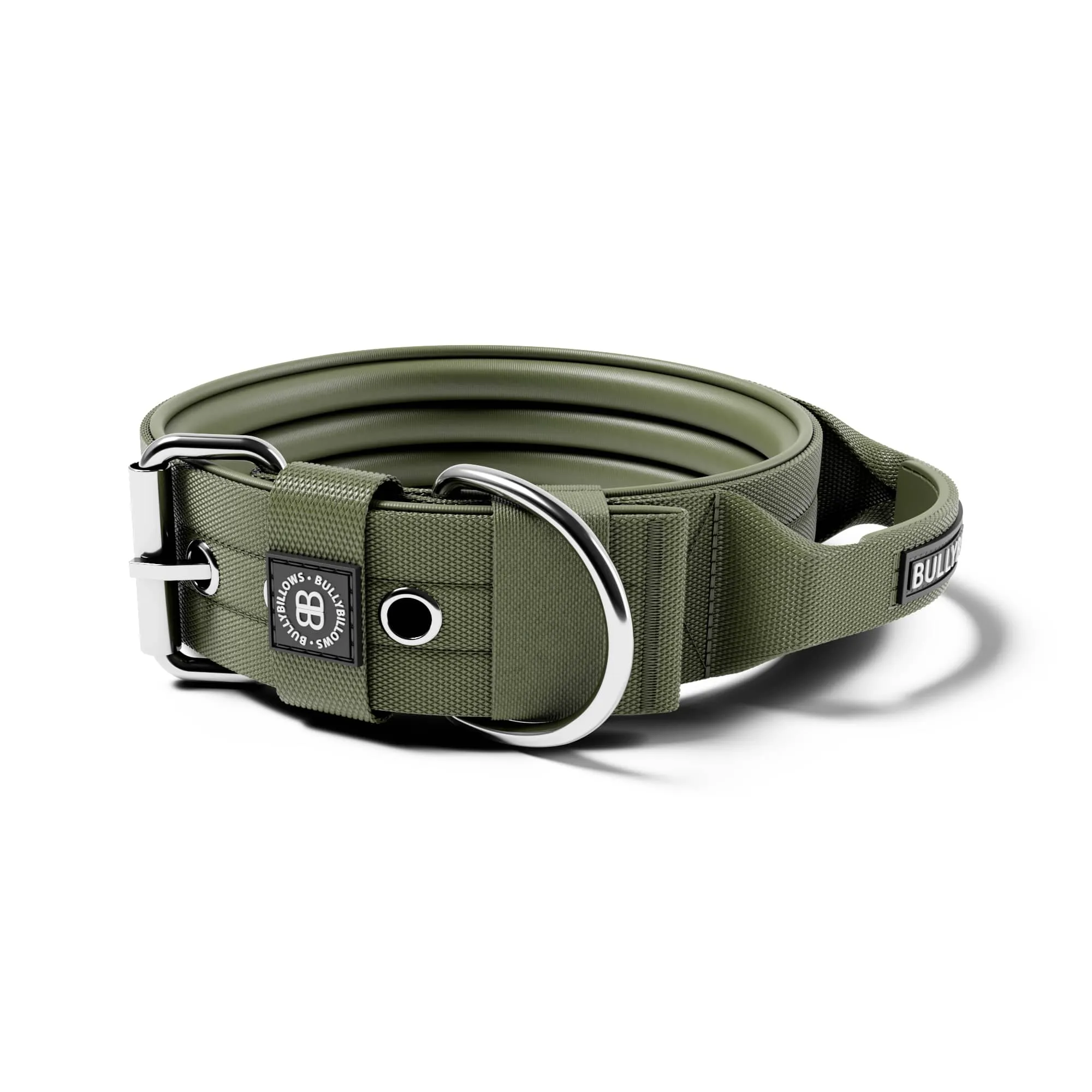 5cm Pin Buckle Collar | With Handle - Khaki