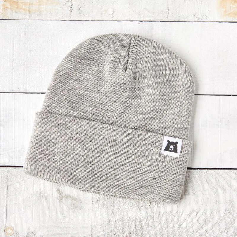 Adult Bear Toque - Heather Grey