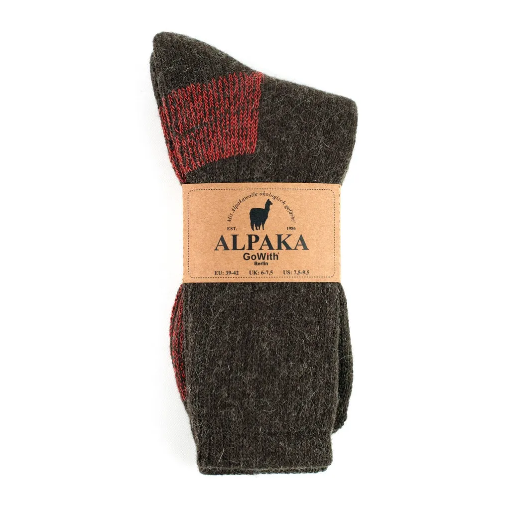 AJTU Adults Socks (Hiking) - Alpaca Wool Double Layer