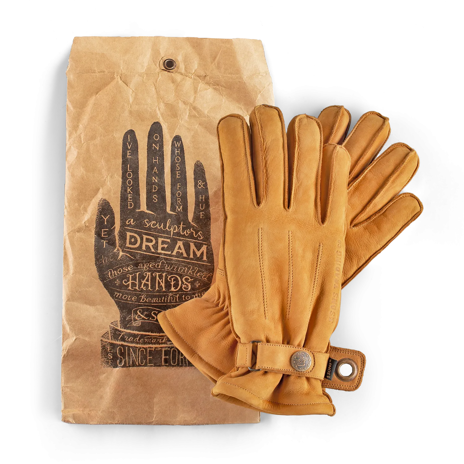 &SONS Timber Gloves Tan