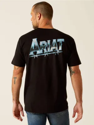 Ariat 10051788 Mens Chrome Wire T-Shirt Black