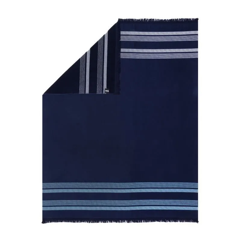 B Cruise Navy Foutah Towel by Hugo Boss Home