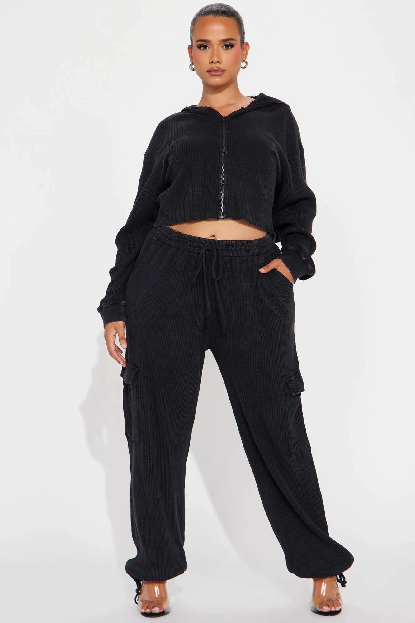 Blair Thermal Pant Set - Black