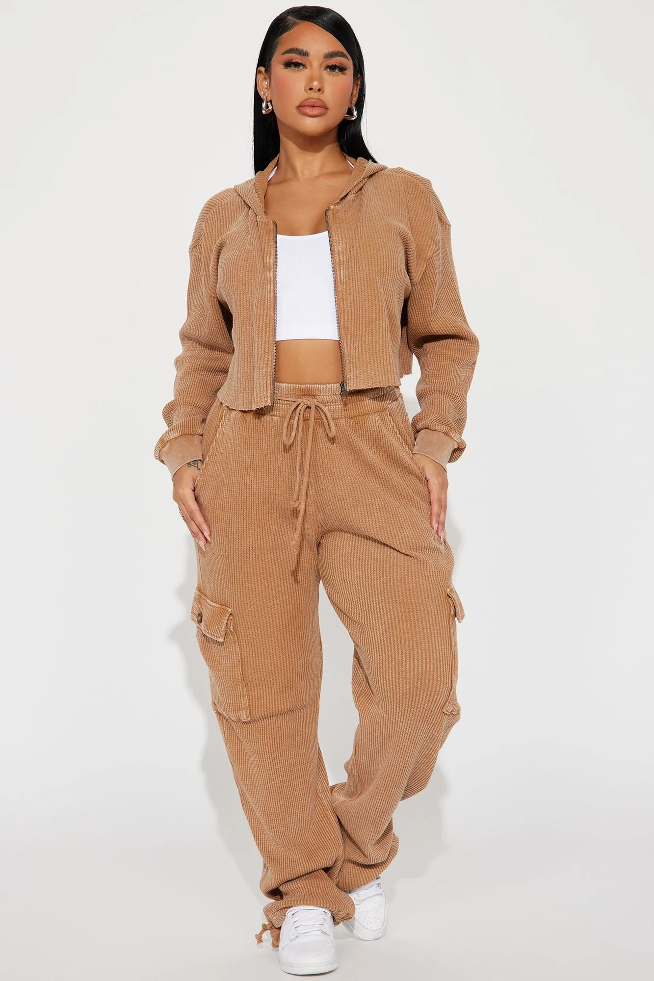 Blair Thermal Pant Set - Brown