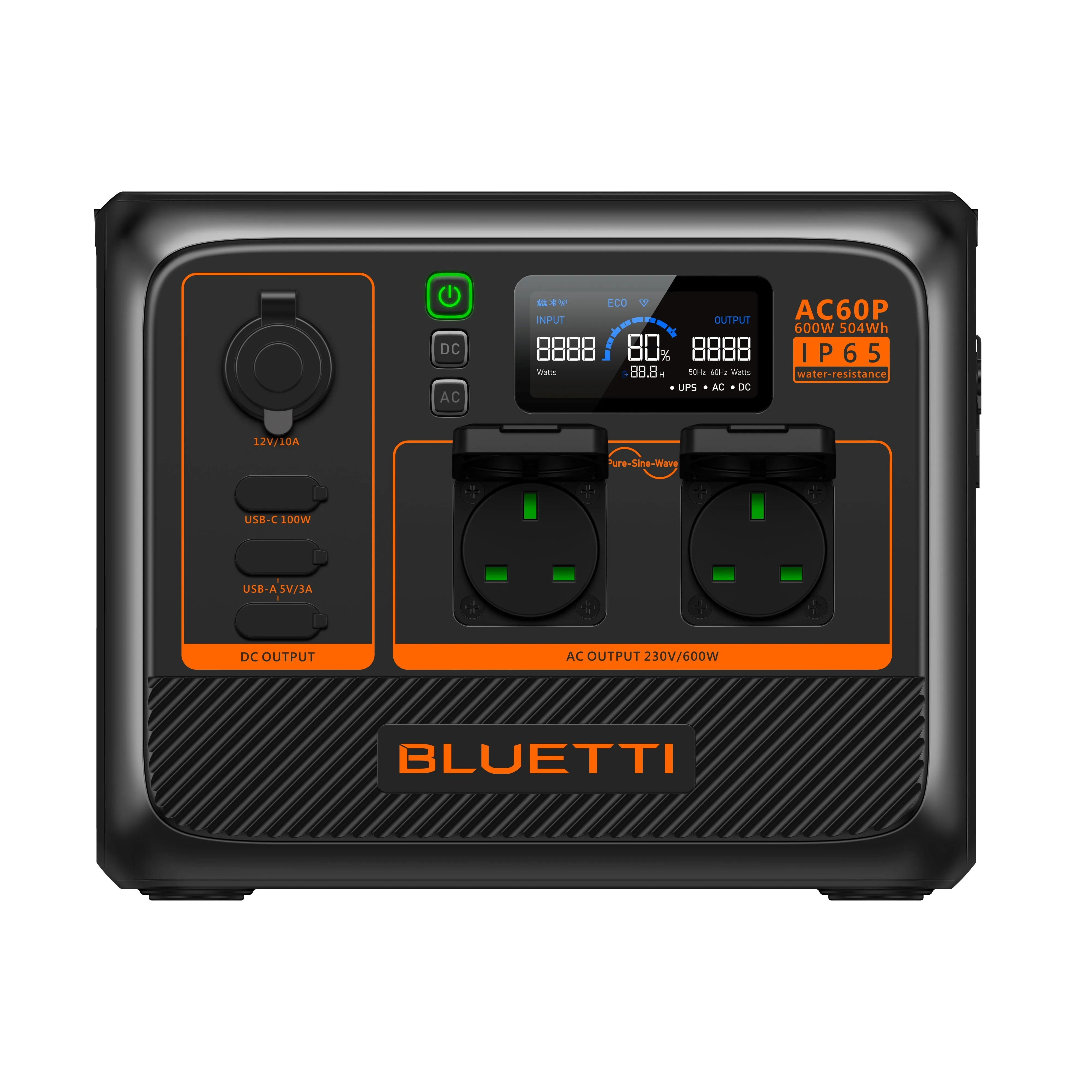 Bluetti AC60P Portable Power Station 600W/504Wh