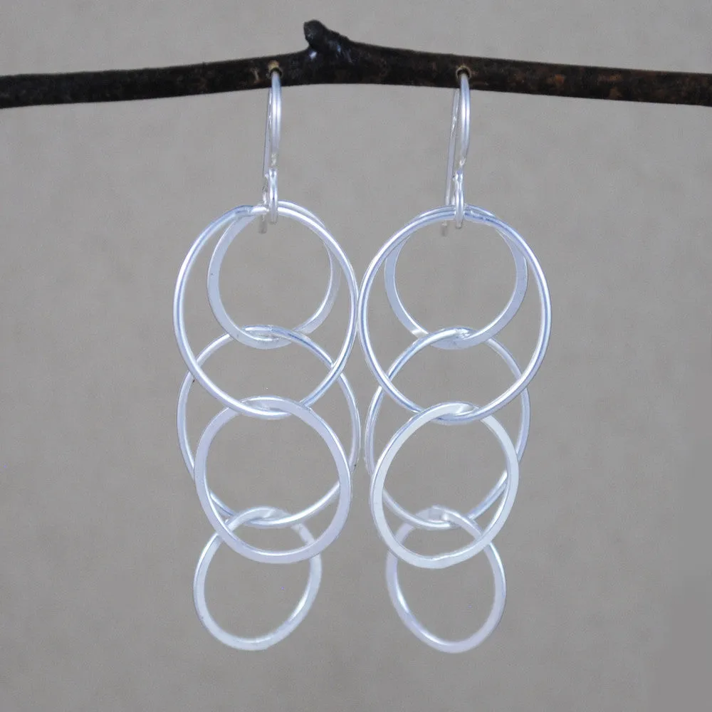 bubble earrings - sterling