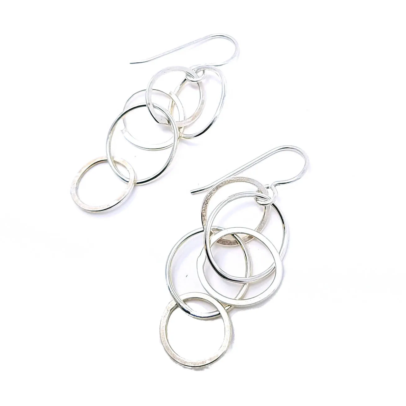 bubble earrings - sterling