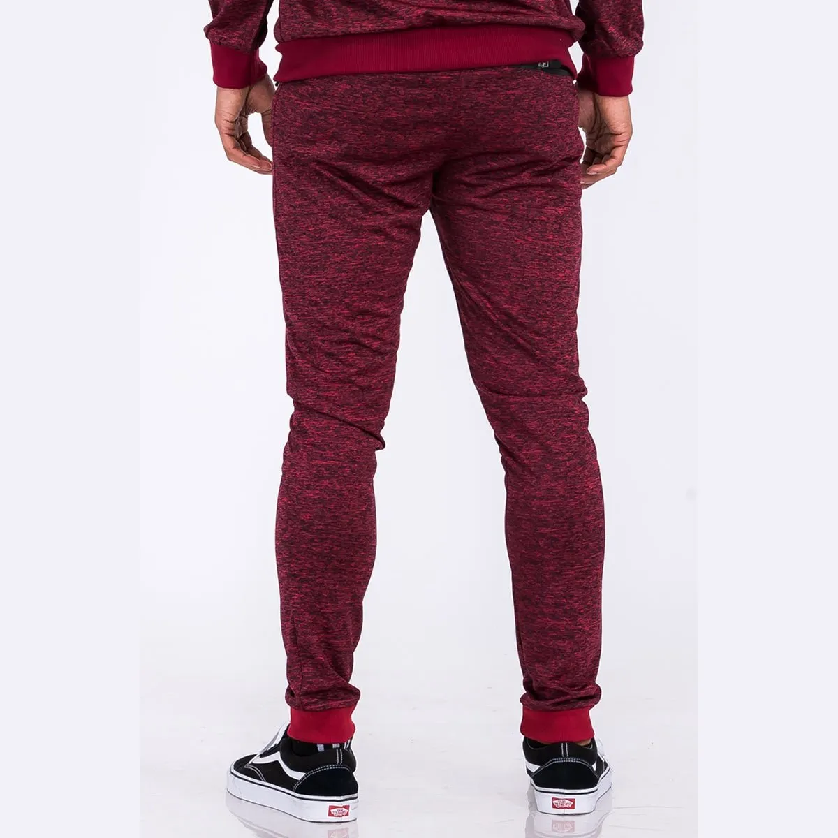 Burgundy Marbled Lightweight Jogger