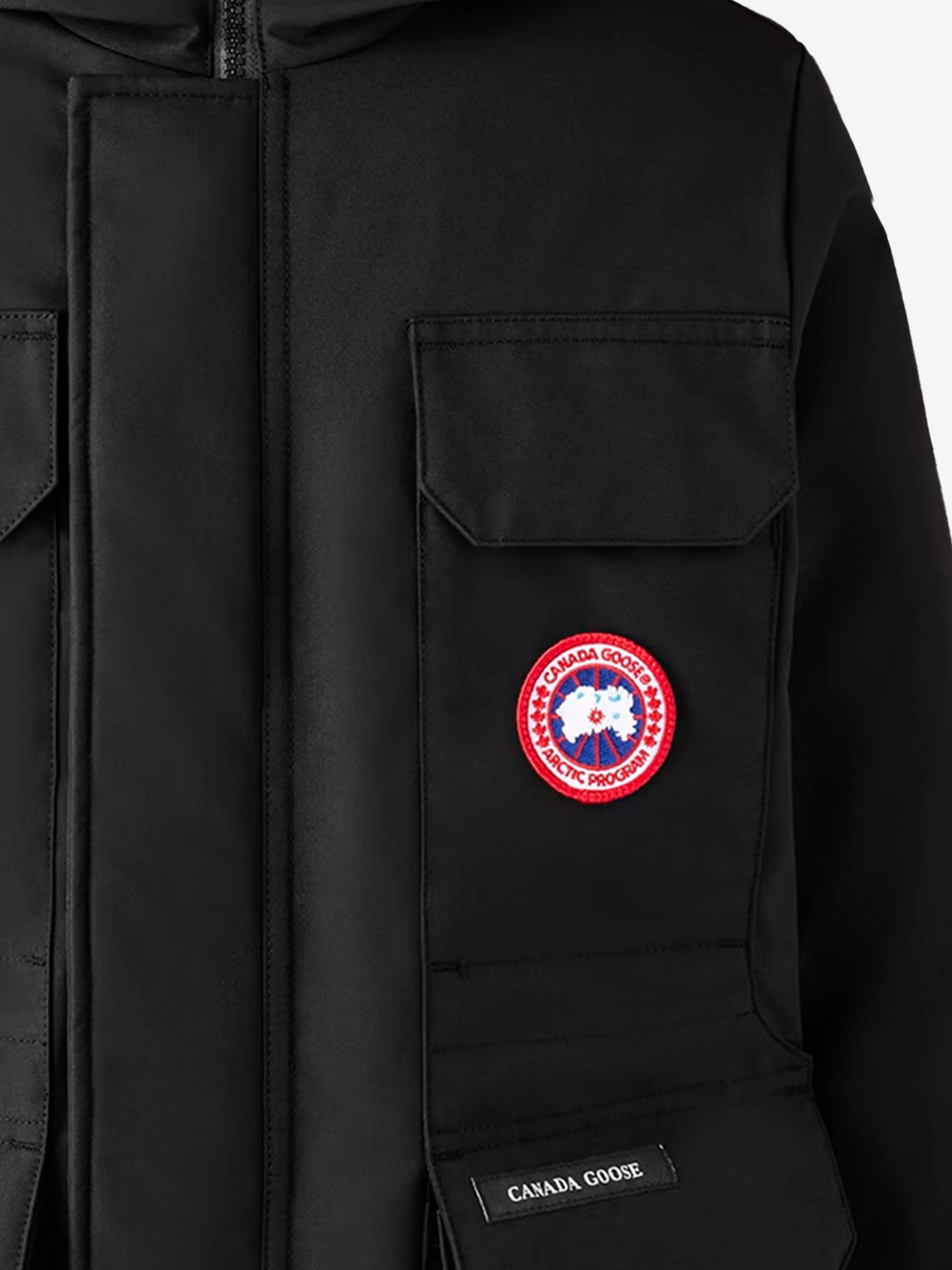 Canada Goose Kids Down Padded Expedition Parka in Black