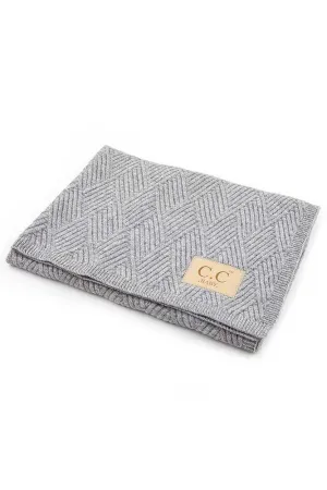 C.C Diagonal Stripes Pattern Baby Blanket