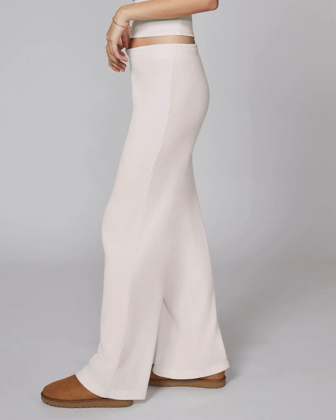 Chunky Thermal Wide Leg Pant