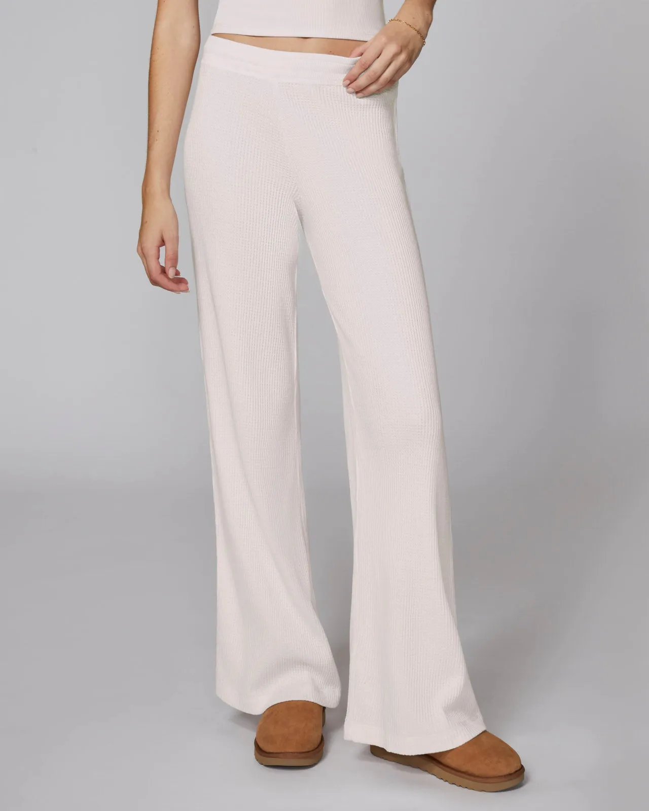 Chunky Thermal Wide Leg Pant