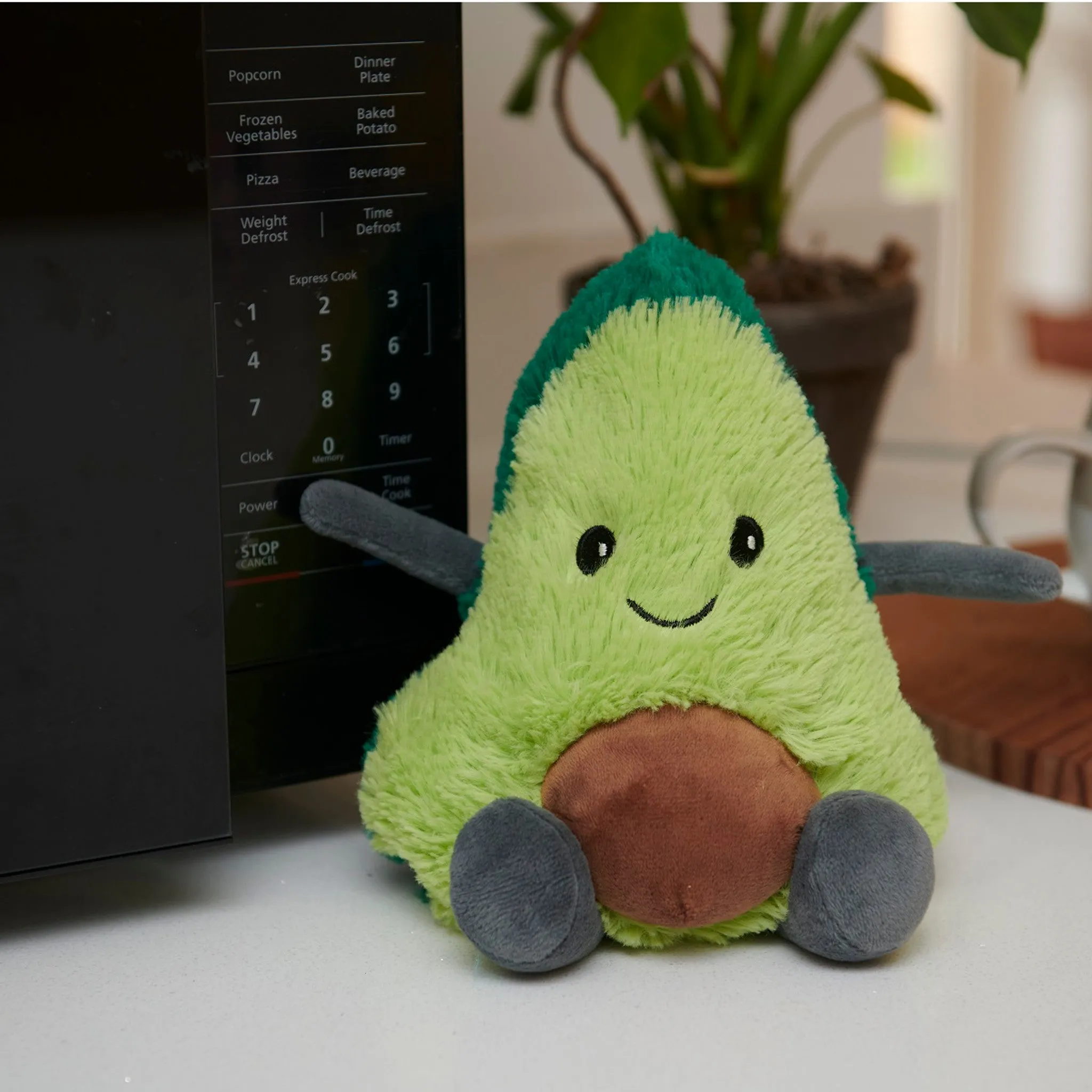 Cozy Plush Avocado Microwave Toy