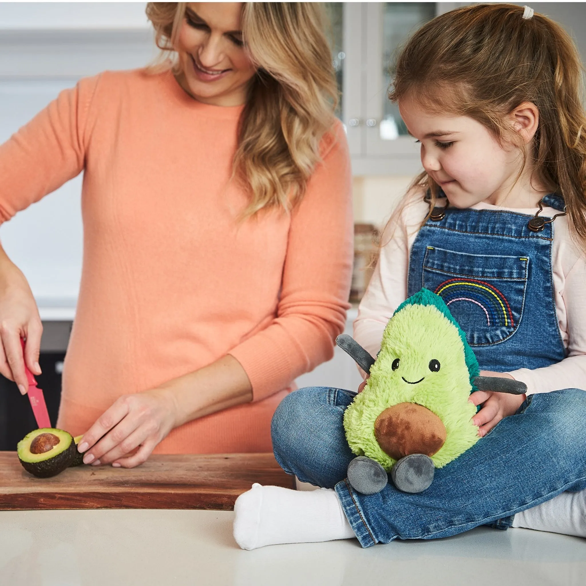 Cozy Plush Avocado Microwave Toy