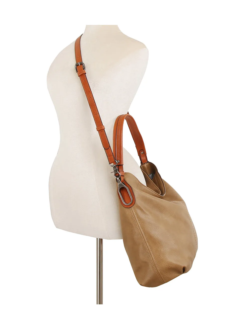 Daily Soft Leather Tote Hobo Bag