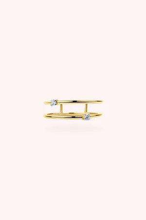 DAINTY TWINS RING