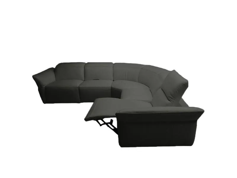 Dakota Modern Leather Sectional Sofa