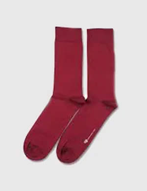 Democratique Solid Socks - Red Wine