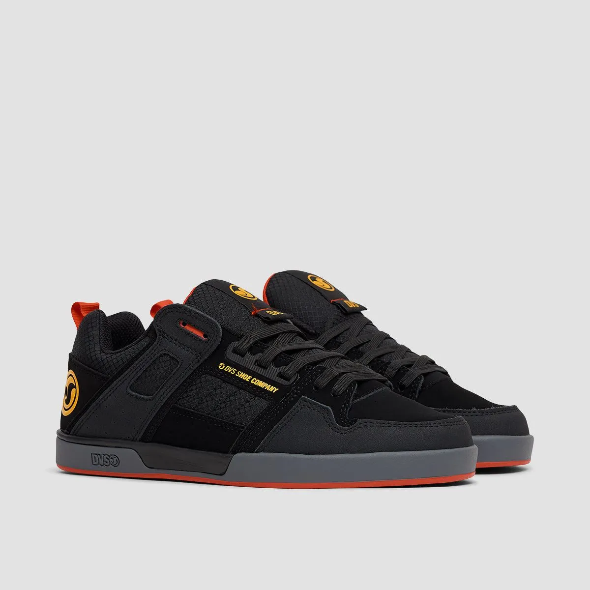 DVS Comanche 2.0  Shoes - Black/Yellow/Red Nubuck