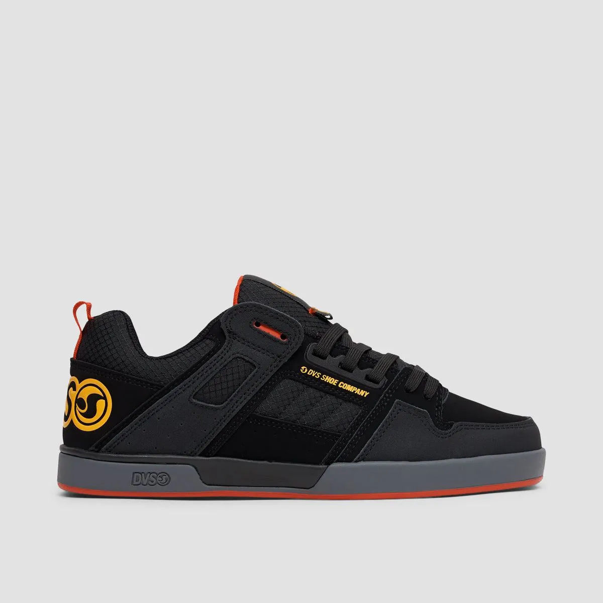 DVS Comanche 2.0  Shoes - Black/Yellow/Red Nubuck