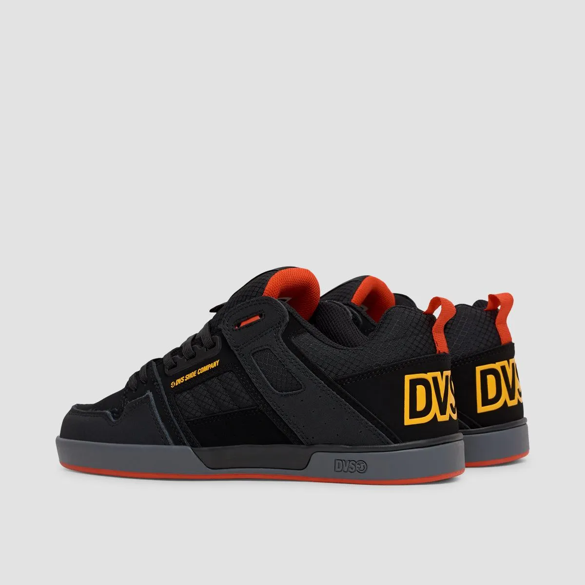 DVS Comanche 2.0  Shoes - Black/Yellow/Red Nubuck