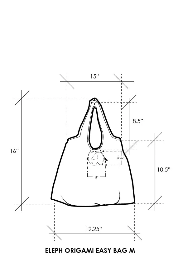 Eleph Origami Heritage Easy Bag M - Chang Doi : Pink/Black