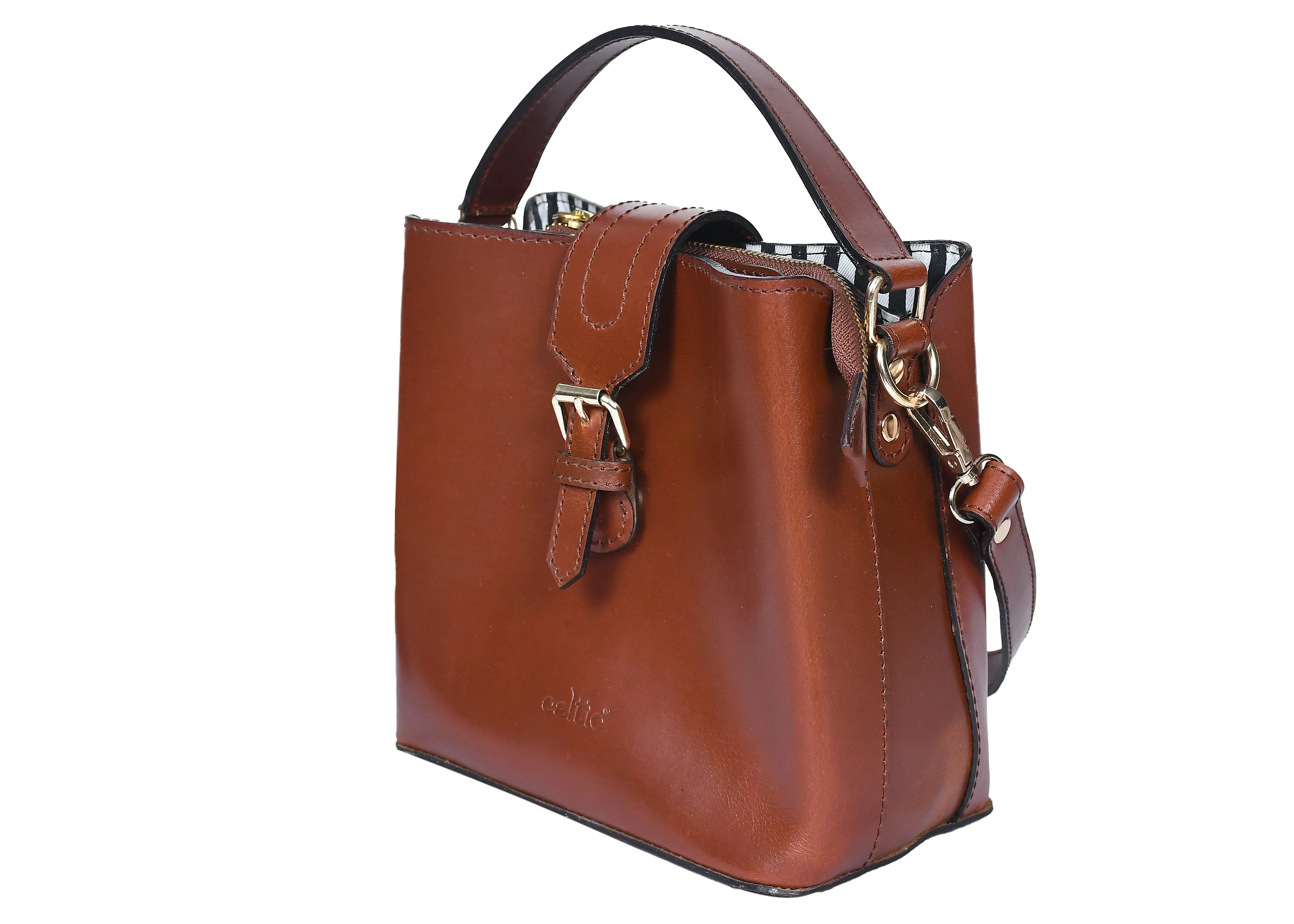 Elevate Your Style with Our Premium Brown Sling Bag,  Art: BG-1562