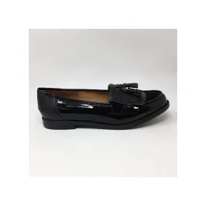 Evie Flat Block Heel Fringe Tassel Loafer