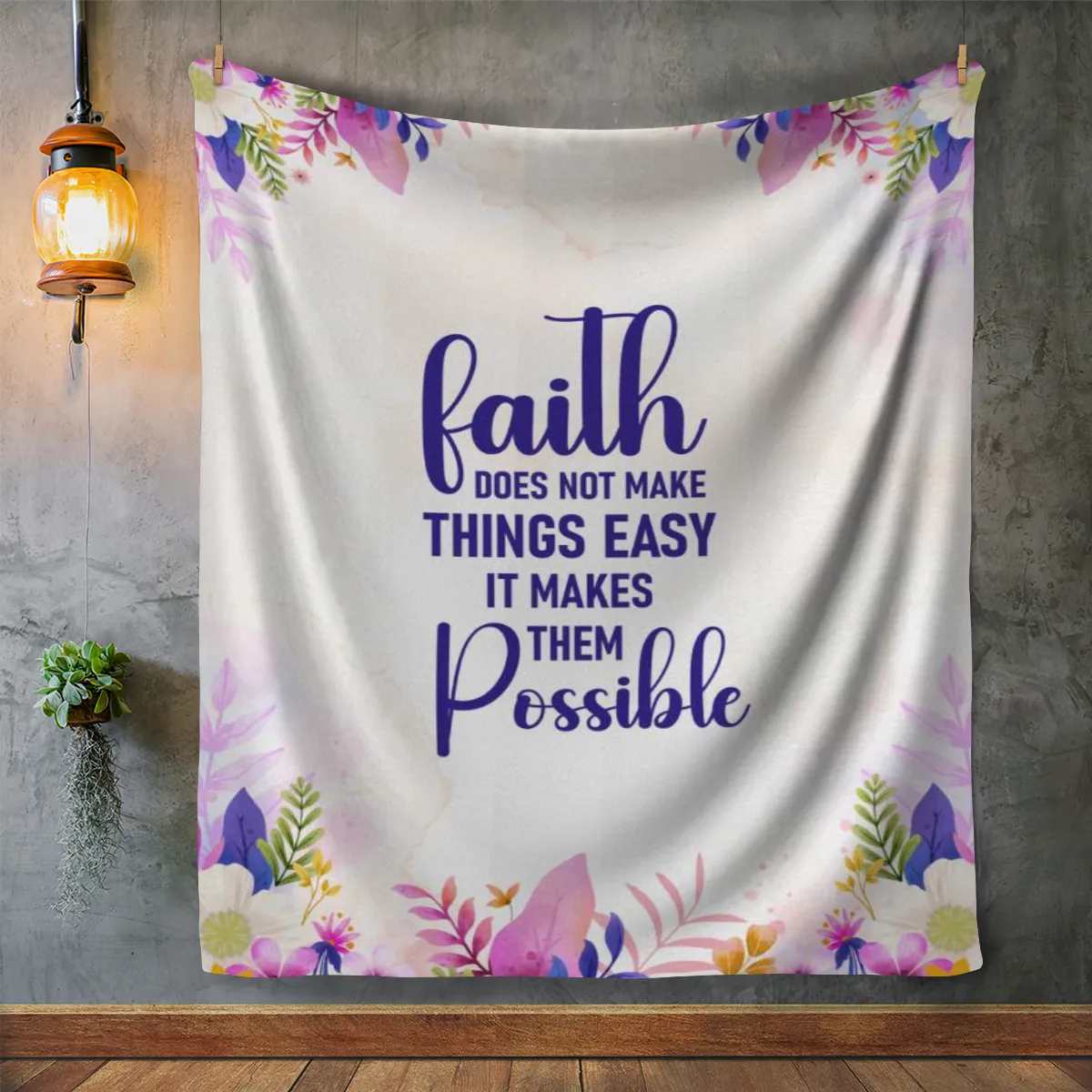 Faith Makes Things Possible Blanket