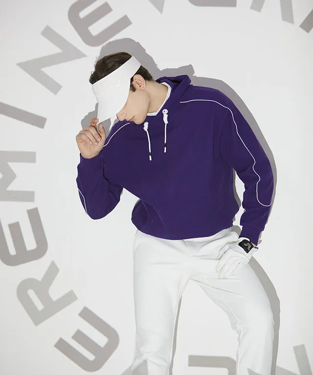 Felici Brushed Line Hoodie - Dark Violet