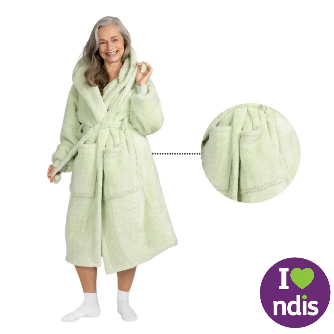 Fluffy Green Oodie Dressing Gown ™