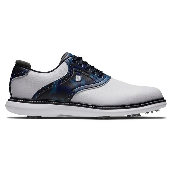 FootJoy Gents FJ Traditions Shoes White - Navy - Camo 57945