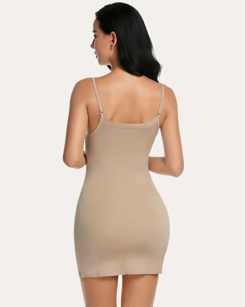 Full Slip Strap Mini Dress Shapewear