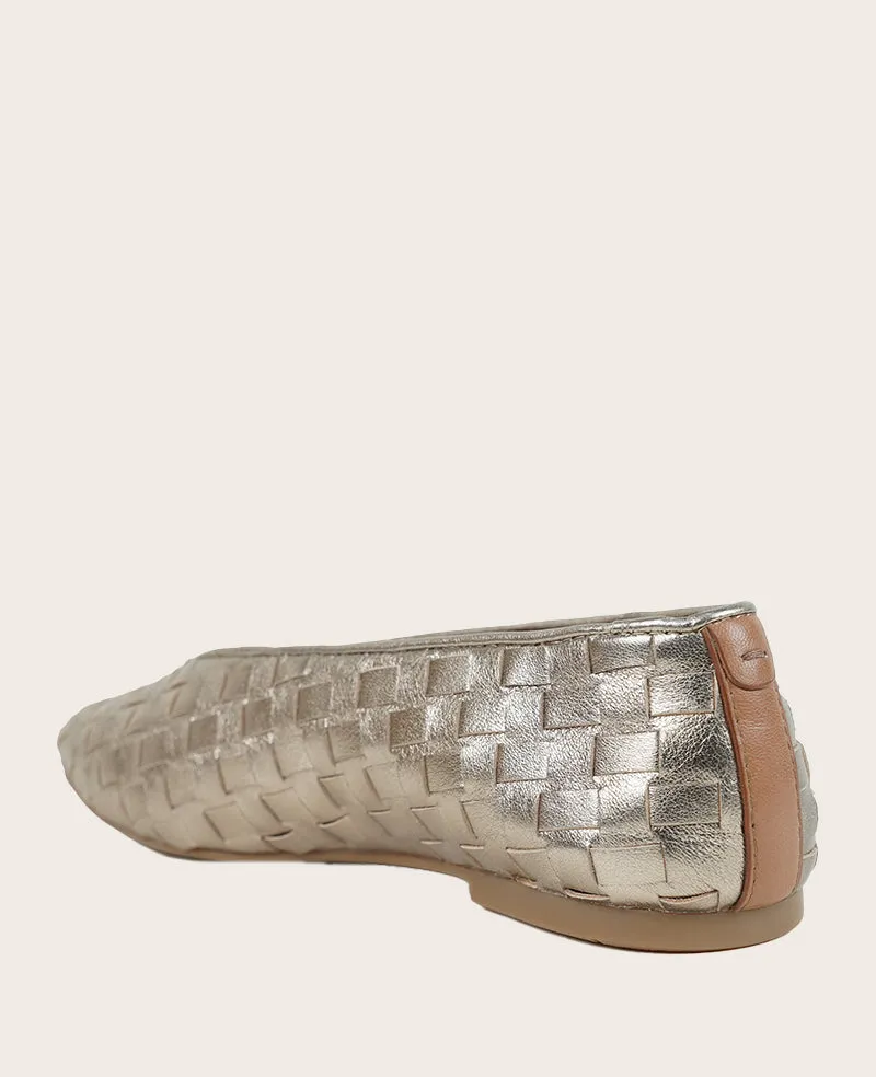 GENTLE SOULS - Willow Leather Woven Ballet Flat