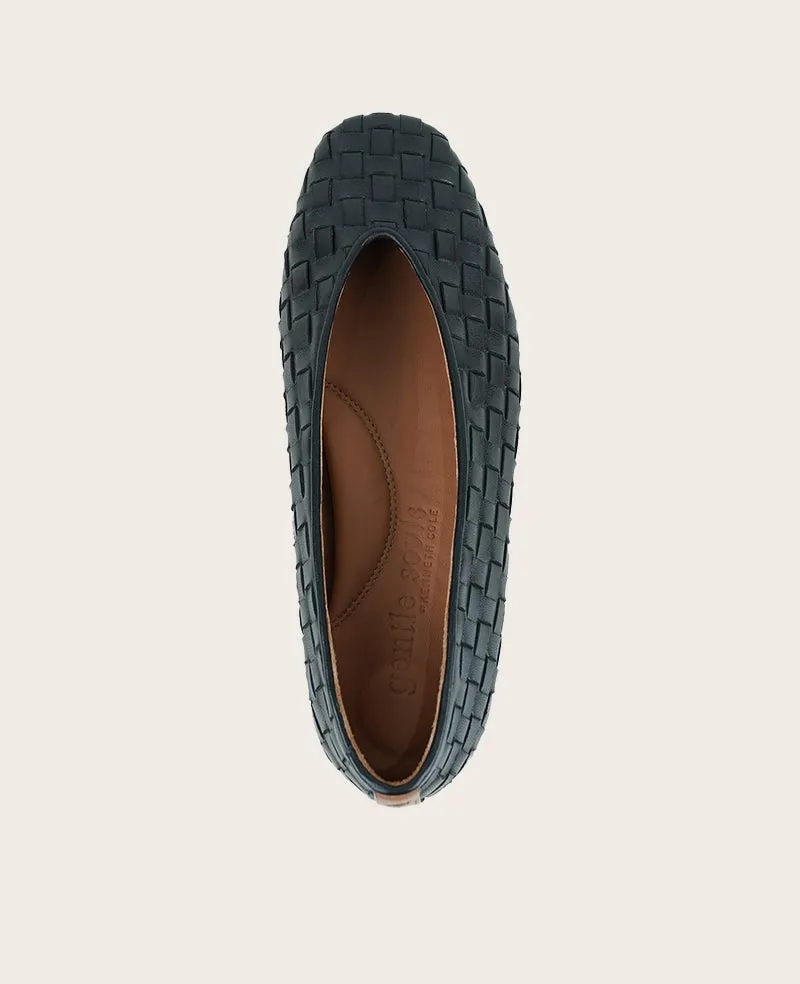 GENTLE SOULS - Willow Leather Woven Ballet Flat