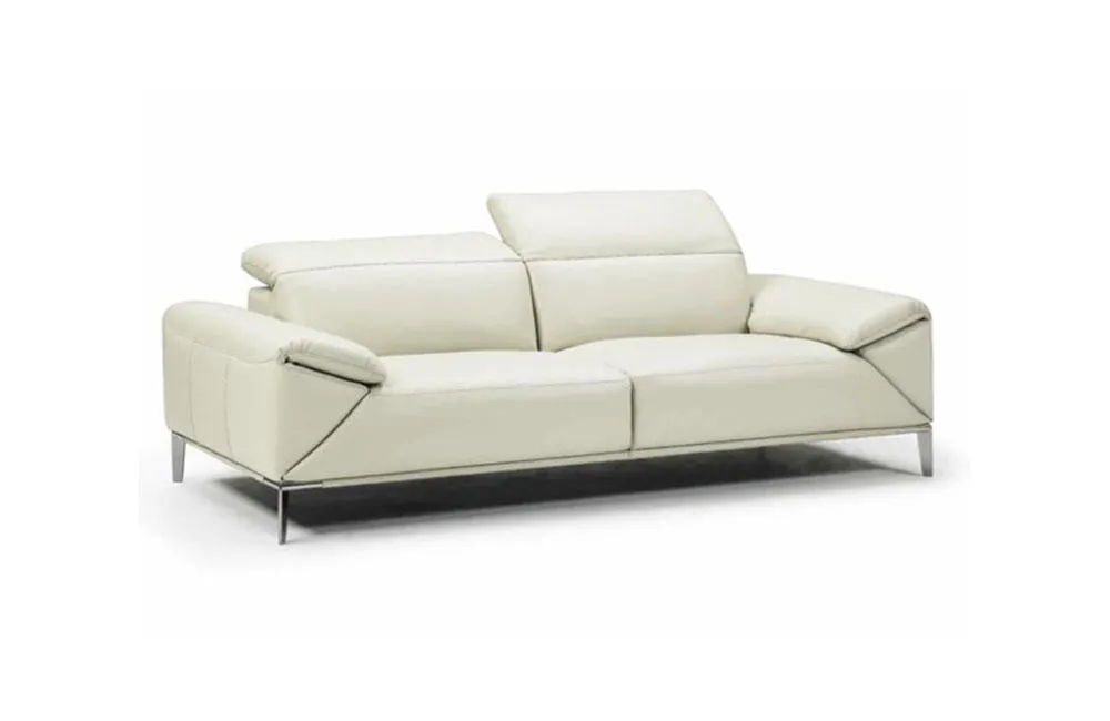 Greta Modern Leather Loveseat