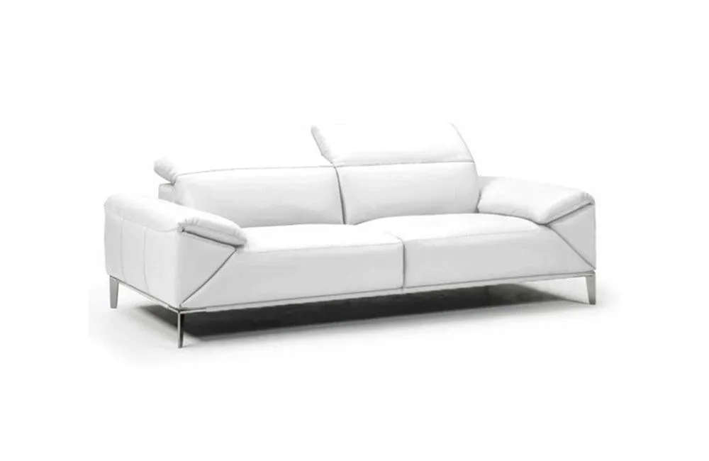 Greta Modern Leather Loveseat