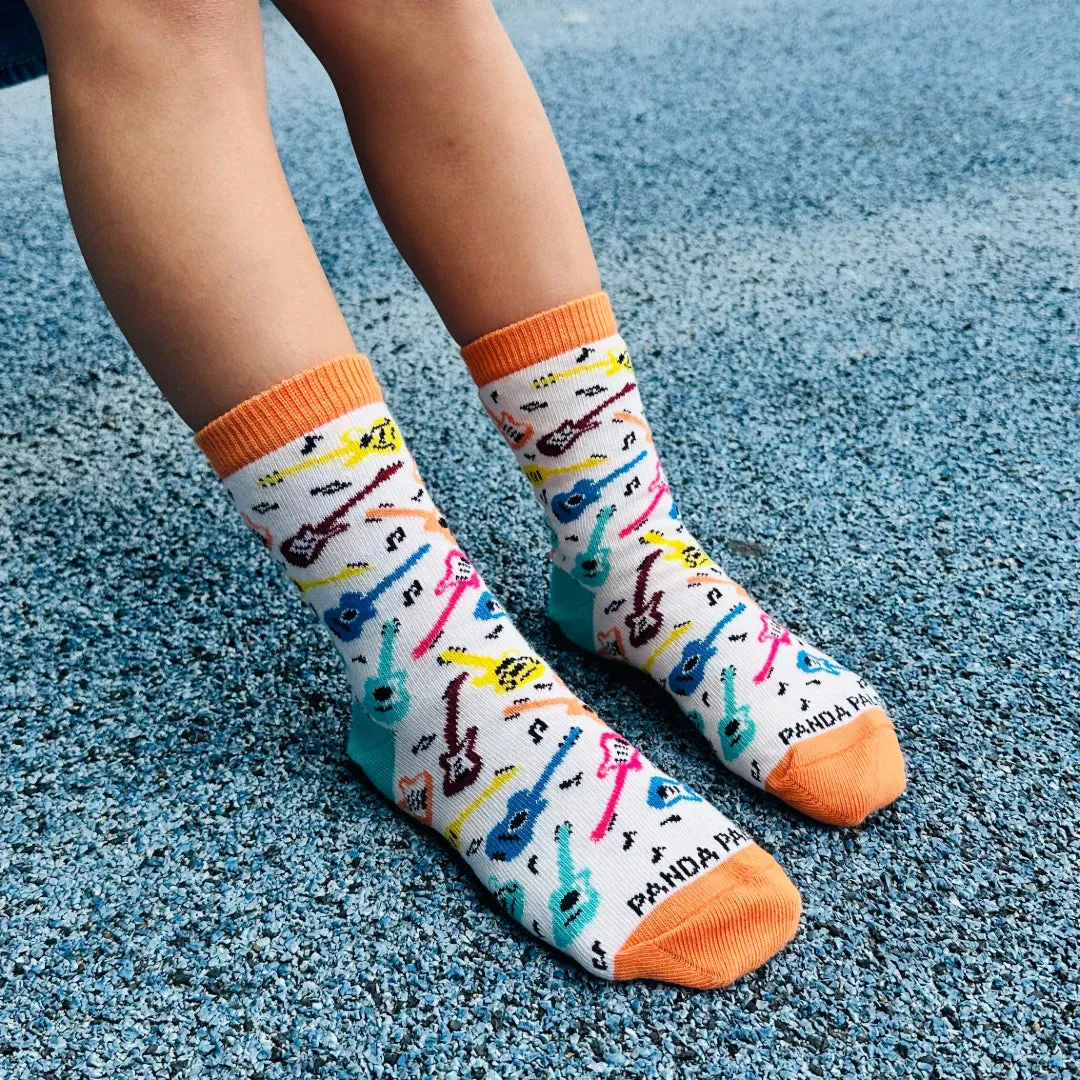 Guitar Pattern Socks from the Sock Panda (Ages 3-7)