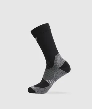 Gymshark Lightweight Running Crew Socks - Black