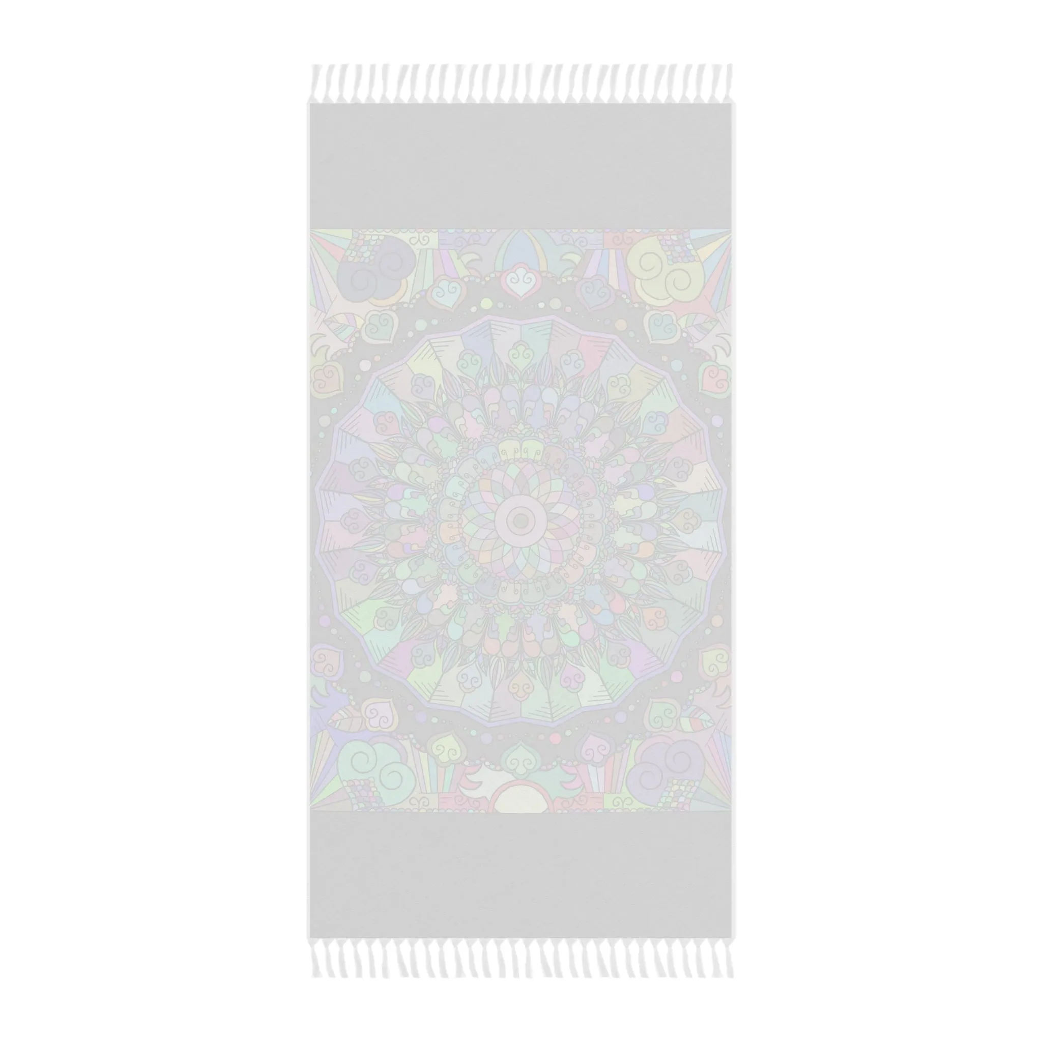 Handmade Mandala Beach Cloth - Original Art in Pastel Colors