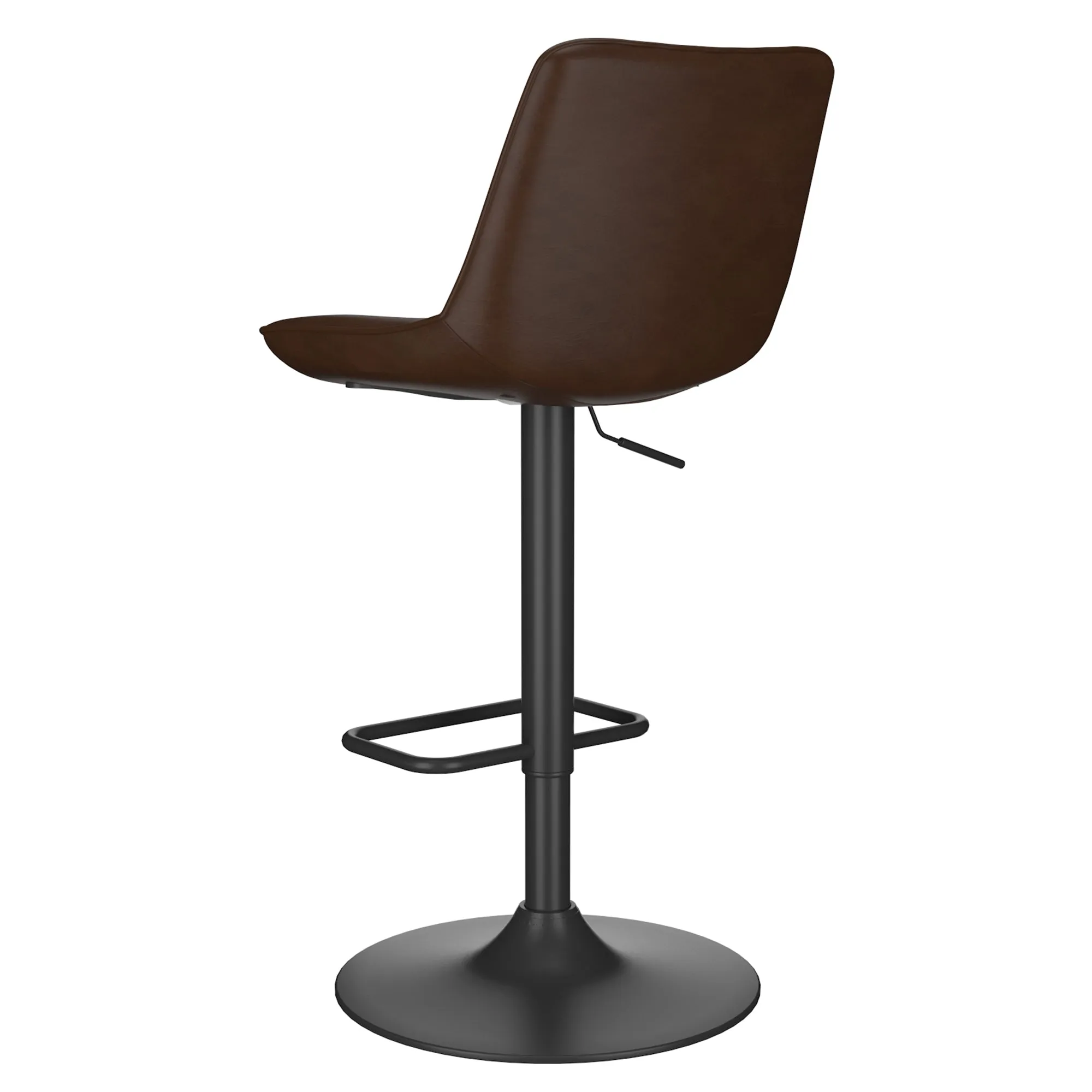 Height Adjustable Bar Stools | Set of 2 | Kosi Brown