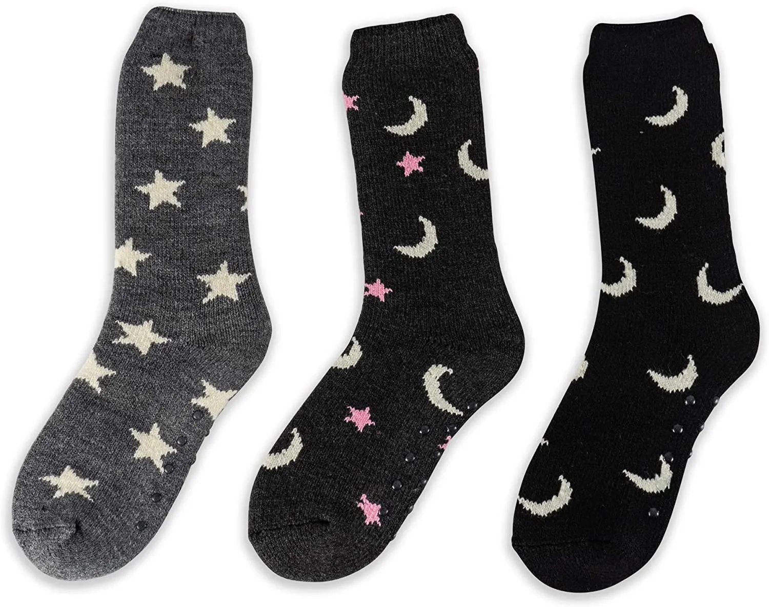 Hot Feet Women Thermal Socks, Cozy Crew Socks (3 Pack)