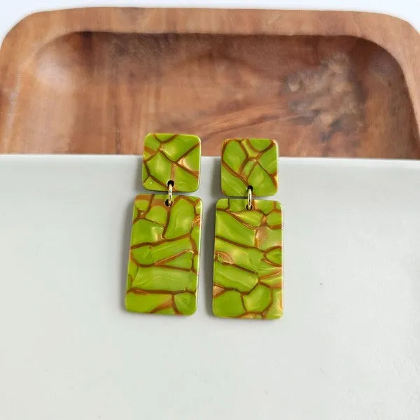 Ida Earrings - Army Green