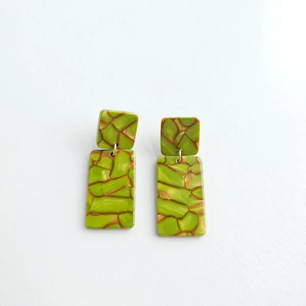 Ida Earrings - Army Green