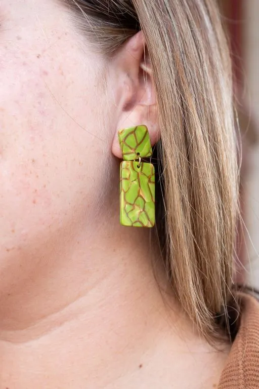 Ida Earrings - Army Green