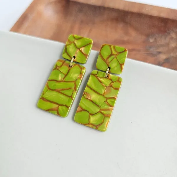 Ida Earrings - Army Green