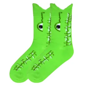 K Bell Womens Wide Mouth Alligator Sock